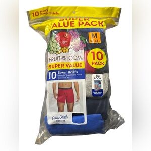 Fruit of the Loom 10-Pack Boxer Briefs Super Value Pack Medium